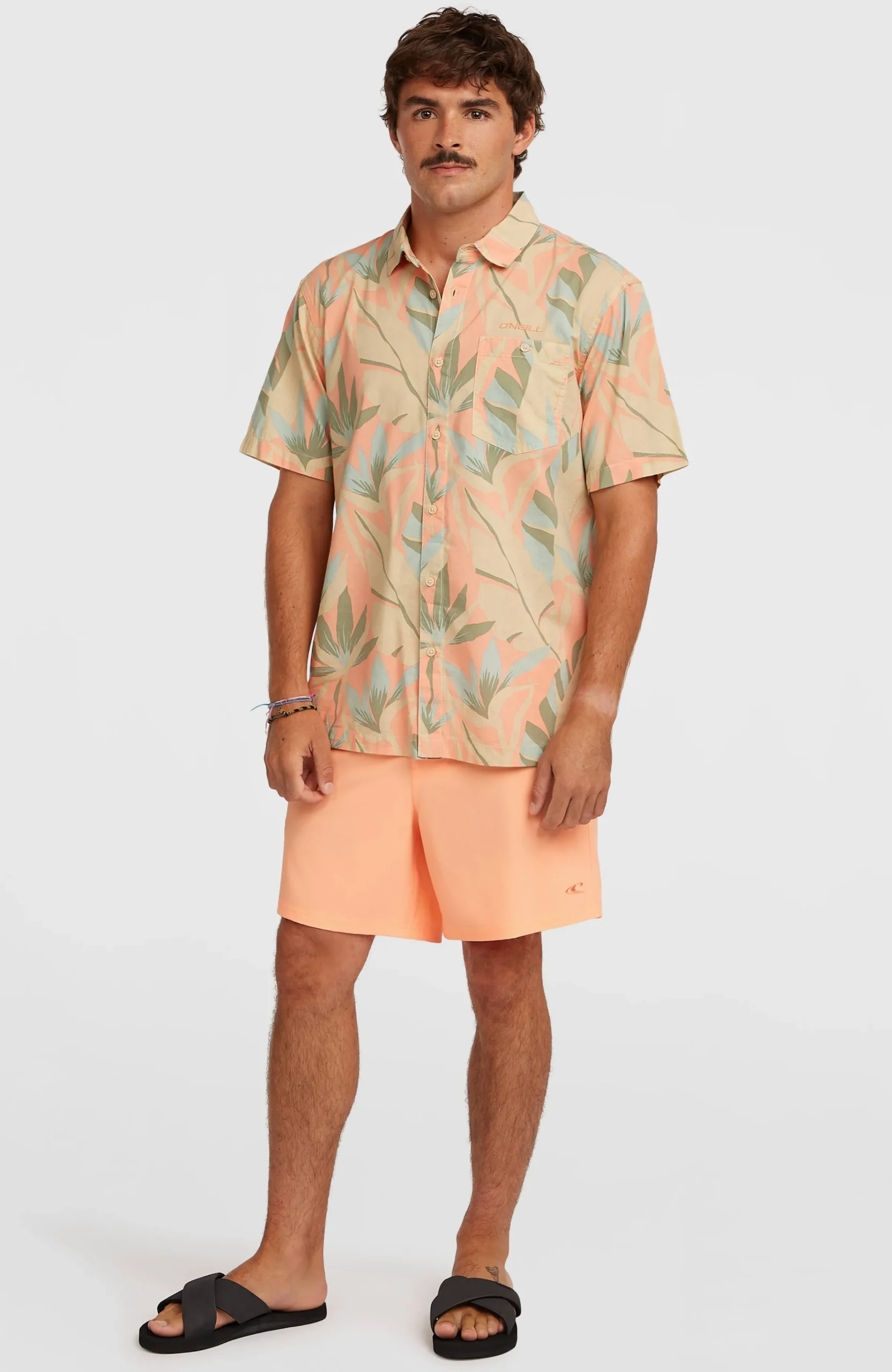 Homme O'Neill Shorts De Bain|Protection Anti-Uv-HommesShort de bain Pocket Print 16| Orange