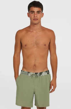 Homme O'Neill Shorts De Bain|Protection Anti-Uv-HommesShort de bain Pocket Print 16| Vert