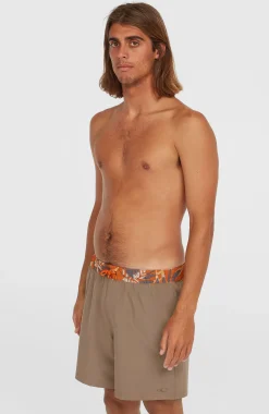 Homme O'Neill Shorts De Bain|Protection Anti-Uv-HommesShort de bain Pocket Print 16| Brun