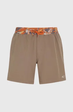 Homme O'Neill Shorts De Bain|Protection Anti-Uv-HommesShort de bain Pocket Print 16| Brun