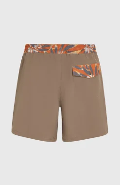 Homme O'Neill Shorts De Bain|Protection Anti-Uv-HommesShort de bain Pocket Print 16| Brun