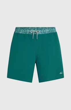 Homme O'Neill Shorts De Bain|Protection Anti-Uv-HommesShort de bain Pocket Print 16| Vert