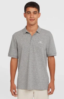 Homme O'Neill Polos|Protection Anti-Uv-HommesSlub Polo Small Logo| Gris