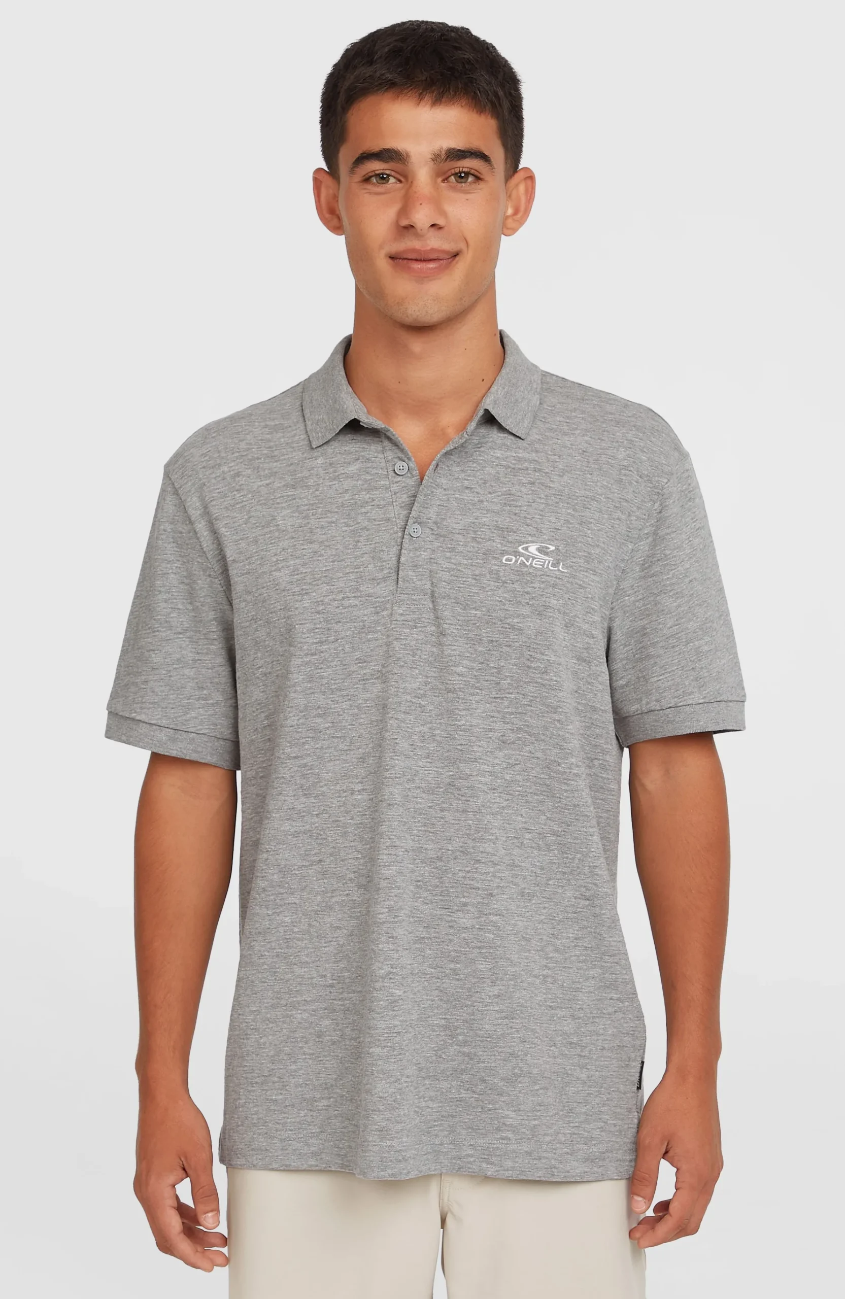 Homme O'Neill Polos|Protection Anti-Uv-HommesSlub Polo Small Logo| Gris