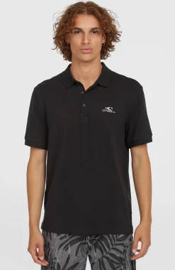 Homme O'Neill Polos|Protection Anti-Uv-HommesSlub Polo Small Logo| Noire