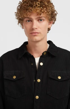 Homme O'Neill Polaires|Tops & Chemises-HommesSurchemise O'Riginals en velours côtelé et doublée en polaire| Noire