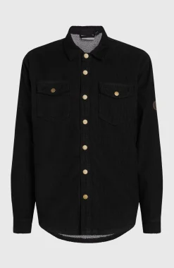 Homme O'Neill Polaires|Tops & Chemises-HommesSurchemise O'Riginals en velours côtelé et doublée en polaire| Noire