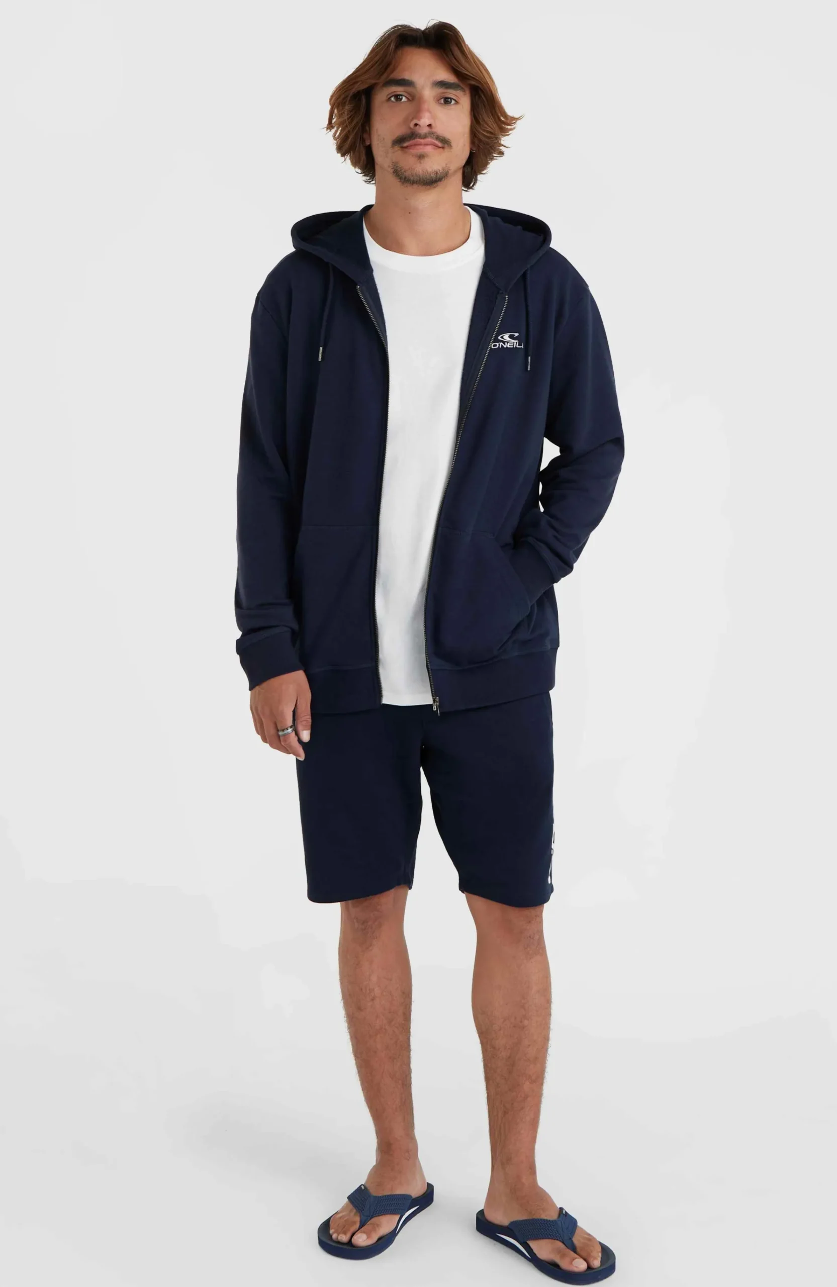 Homme O'Neill Sweats & Pulls|Protection Anti-Uv-HommesSweat à capuche et zip intégral Small Logo| Bleu