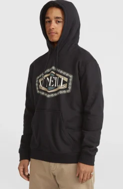 Homme O'Neill Sweats & Pulls|Protection Anti-Uv-HommesSweat à capuche Front Print| Noire