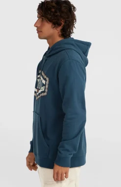 Homme O'Neill Sweats & Pulls|Protection Anti-Uv-HommesSweat à capuche Front Print| Bleu