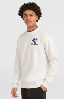 Homme O'Neill Sweats & Pulls|Protection Anti-Uv-HommesSweatshirt à col rond FWC'Play| Blanc