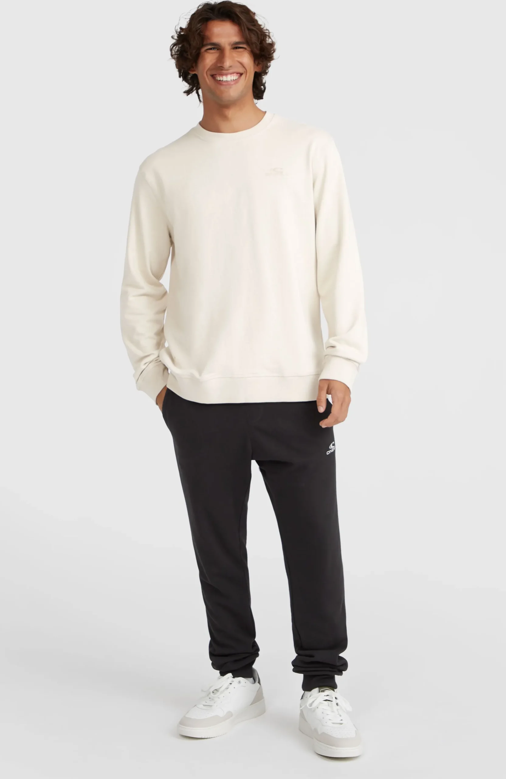 Homme O'Neill Sweats & Pulls|Protection Anti-Uv-HommesSweatshirt à col rond Small Logo| Beige