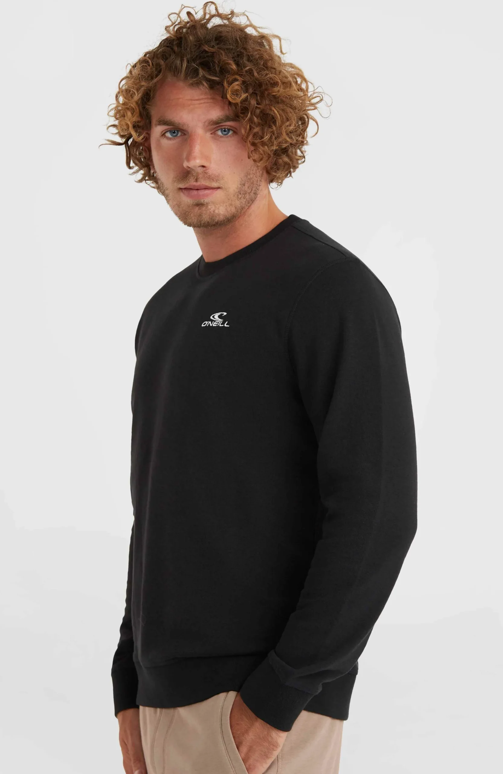 Homme O'Neill Sweats & Pulls|Protection Anti-Uv-HommesSweatshirt Small Logo Crew| Noire