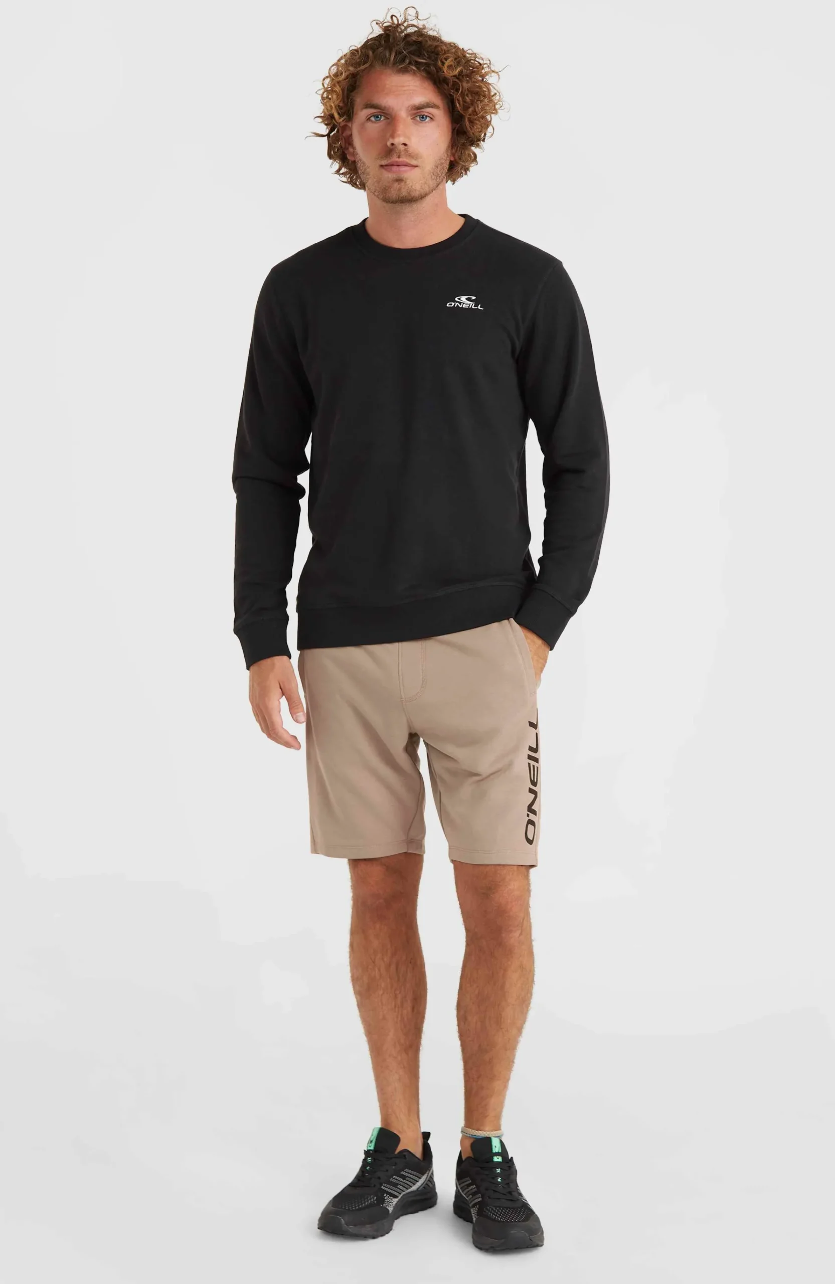 Homme O'Neill Sweats & Pulls|Protection Anti-Uv-HommesSweatshirt Small Logo Crew| Noire