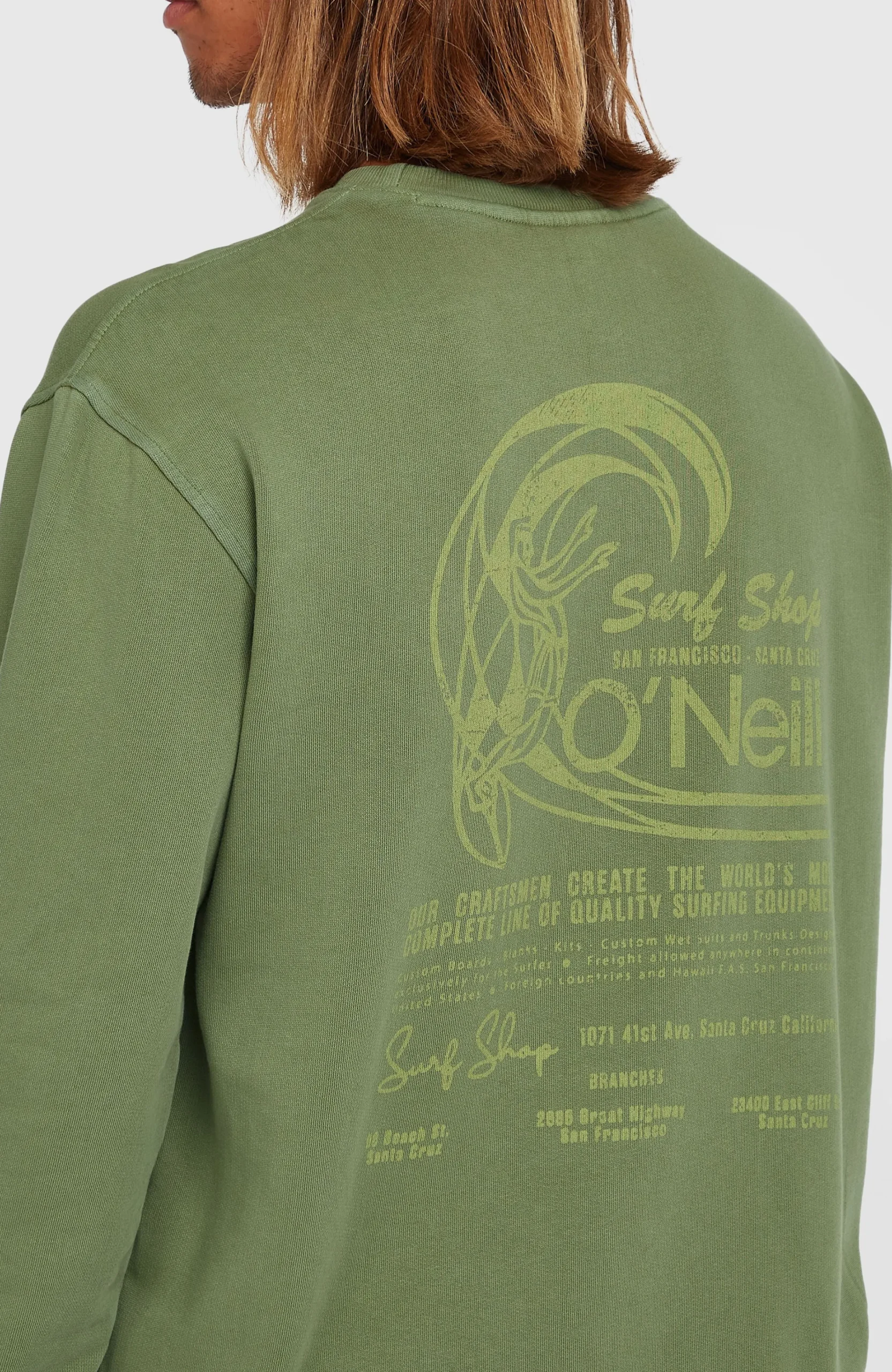 Homme O'Neill Sweats & Pulls|Protection Anti-Uv-HommesSweatshirt O'Riginals Crew| Vert