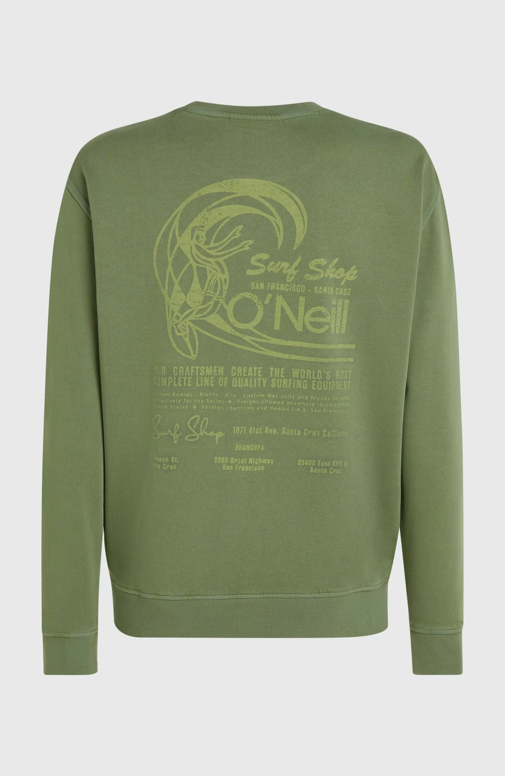 Homme O'Neill Sweats & Pulls|Protection Anti-Uv-HommesSweatshirt O'Riginals Crew| Vert