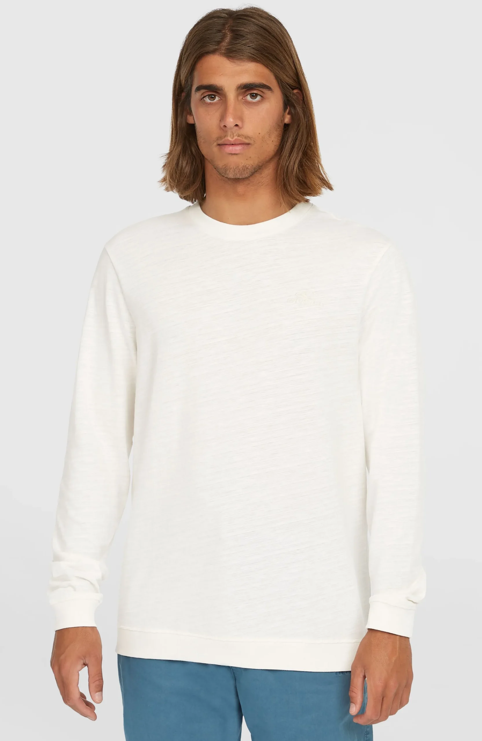 Homme O'Neill T-Shirts|Protection Anti-Uv-HommesT-shirt à manches longues Slub | Blanc