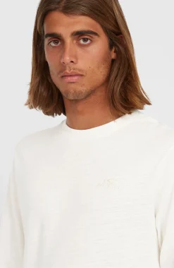 Homme O'Neill T-Shirts|Protection Anti-Uv-HommesT-shirt à manches longues Slub | Blanc