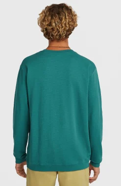 Homme O'Neill T-Shirts|Protection Anti-Uv-HommesT-shirt à manches longues Slub| Vert