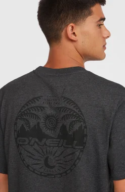 Homme O'Neill T-Shirts|Protection Anti-Uv-HommesT-shirt Back Print| Noire