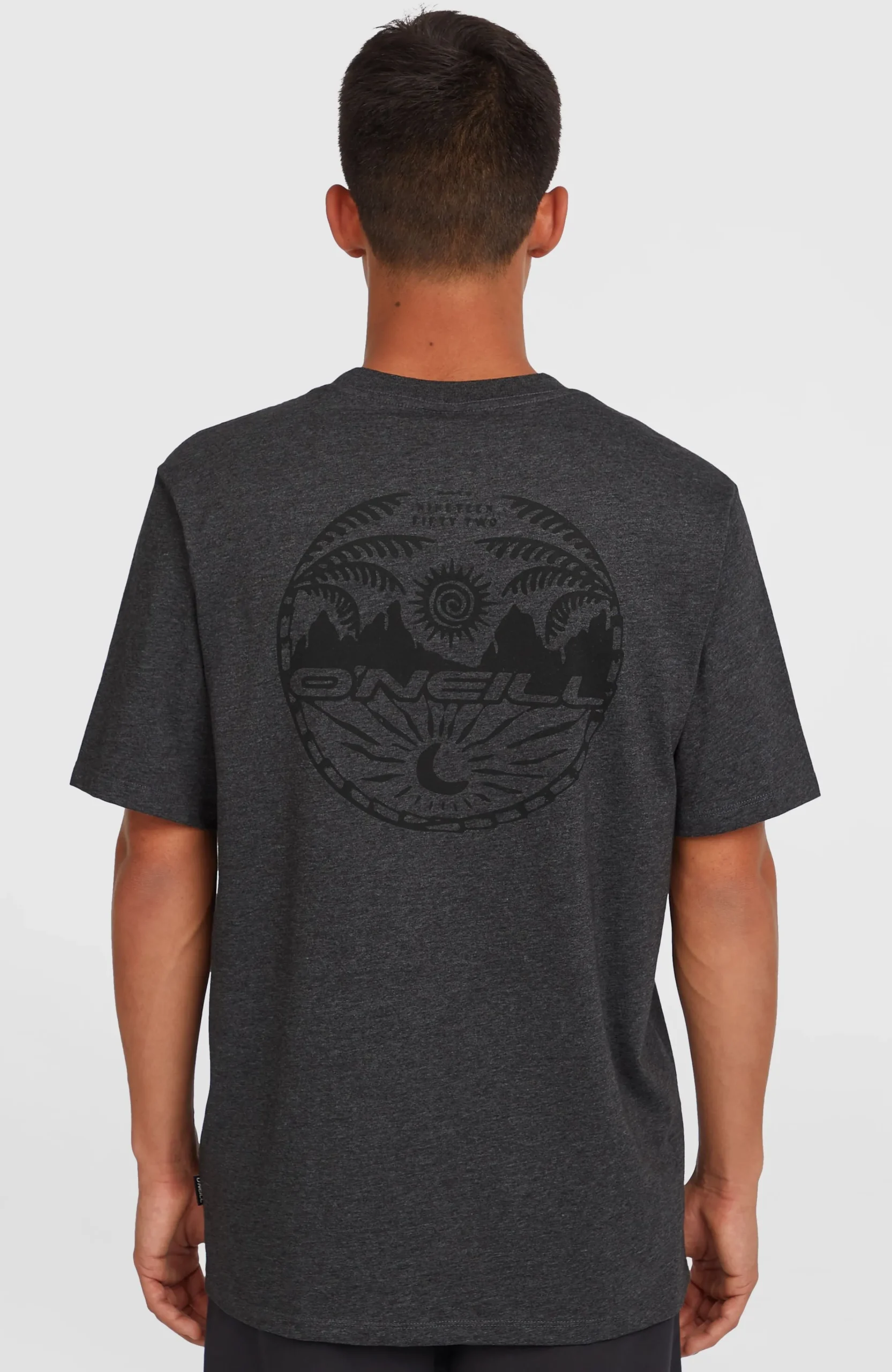 Homme O'Neill T-Shirts|Protection Anti-Uv-HommesT-shirt Back Print| Noire