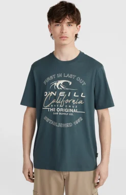 Homme O'Neill T-Shirts|Protection Anti-Uv-HommesT-shirt Cali Wave| Bleu