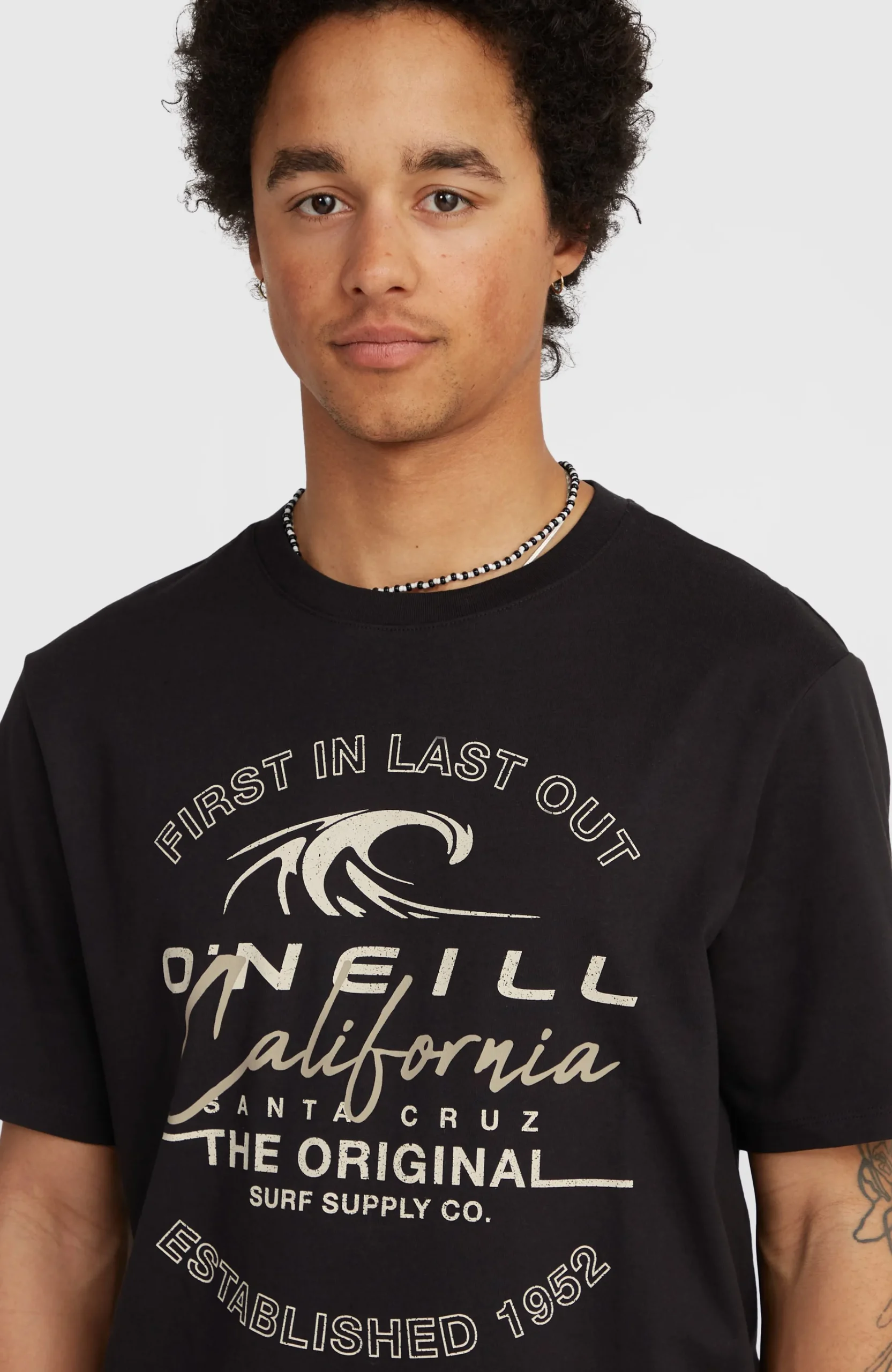 Homme O'Neill T-Shirts|Protection Anti-Uv-HommesT-shirt Cali Wave| Noire