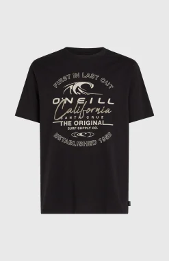 Homme O'Neill T-Shirts|Protection Anti-Uv-HommesT-shirt Cali Wave| Noire