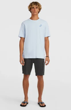 Homme O'Neill T-Shirts|Protection Anti-Uv-HommesT-shirt Chest Pocket| Bleu