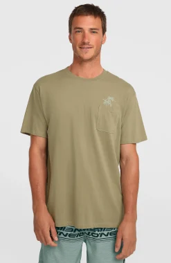 Homme O'Neill T-Shirts|Protection Anti-Uv-HommesT-shirt Chest Pocket| Vert