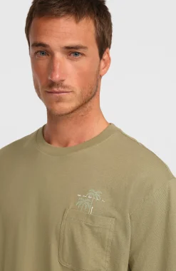 Homme O'Neill T-Shirts|Protection Anti-Uv-HommesT-shirt Chest Pocket| Vert
