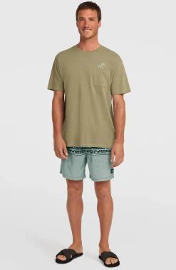 Homme O'Neill T-Shirts|Protection Anti-Uv-HommesT-shirt Chest Pocket| Vert