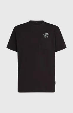 Homme O'Neill T-Shirts|Protection Anti-Uv-HommesT-shirt Chest Pocket| Noire