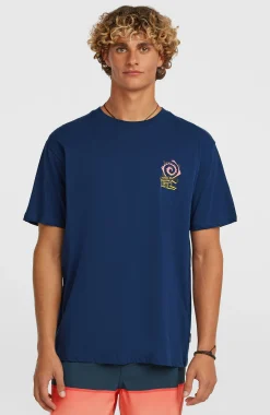 Homme O'Neill T-Shirts|Protection Anti-Uv-HommesT-shirt Chest Print| Bleu