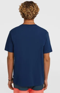 Homme O'Neill T-Shirts|Protection Anti-Uv-HommesT-shirt Chest Print| Bleu