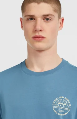 Homme O'Neill T-Shirts|Protection Anti-Uv-HommesT-shirt Chest Print| Bleu