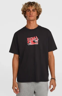 Homme O'Neill T-Shirts|Protection Anti-Uv-HommesT-shirt Essentials 90s Logo| Noire