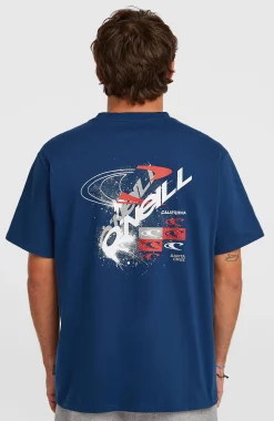 Homme O'Neill T-Shirts|Protection Anti-Uv-HommesT-shirt Essentials 90s Graphic| Bleu