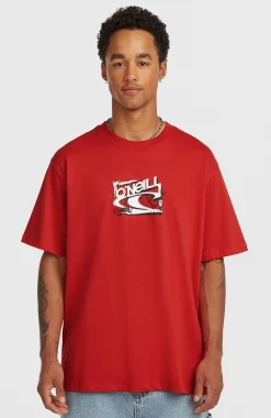 Homme O'Neill T-Shirts|Protection Anti-Uv-HommesT-shirt Essentials 90s Logo| Rouge
