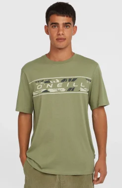 Homme O'Neill T-Shirts|Protection Anti-Uv-HommesT-shirt Front Graphic| Vert