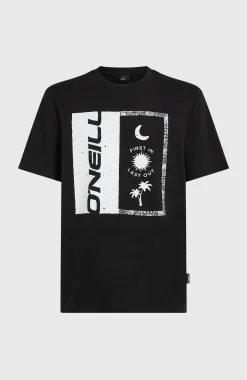 Homme O'Neill T-Shirts|Protection Anti-Uv-HommesT-shirt Front Print| Noire