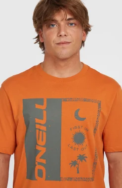 Homme O'Neill T-Shirts|Protection Anti-Uv-HommesT-shirt Front Print| Orange