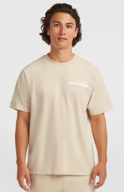 Homme O'Neill T-Shirts|Protection Anti-Uv-HommesT-shirt Future Surf Society| Beige