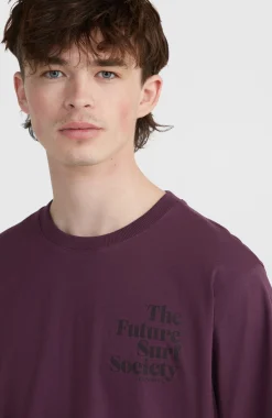 Homme O'Neill T-Shirts|Protection Anti-Uv-HommesT-shirt Future Surf Society| Violet