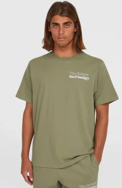 Homme O'Neill T-Shirts|Protection Anti-Uv-HommesT-shirt Future Surf Society| Vert