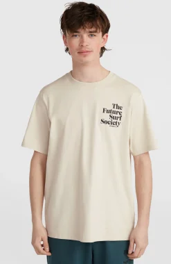 Homme O'Neill T-Shirts|Protection Anti-Uv-HommesT-shirt Future Surf Society| Beige