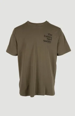 Homme O'Neill T-Shirts|Protection Anti-Uv-HommesT-shirt Future Surf Society| Vert
