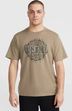 Homme O'Neill T-Shirts|Protection Anti-Uv-HommesT-shirt Ikat Graphic| Brun