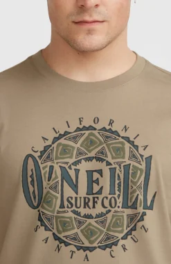 Homme O'Neill T-Shirts|Protection Anti-Uv-HommesT-shirt Ikat Graphic| Brun