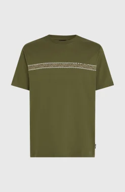 Homme O'Neill T-Shirts|Protection Anti-Uv-HommesT-shirt Ikat Stripe| Vert